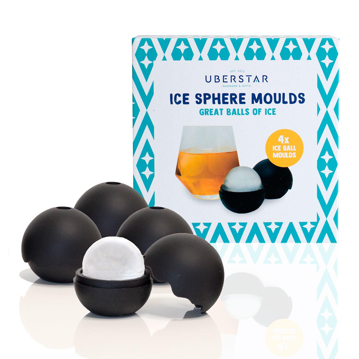 UBERSTAR JÄÄKUUBIKUTE VORMID ICE SPHERE, BLACK, 4TK
