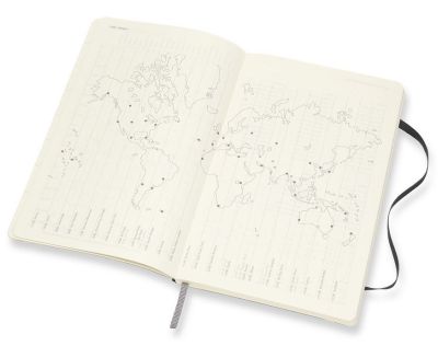 Moleskine 2017-18 18M Weekly Notebook Large BlacksSOFT COVER