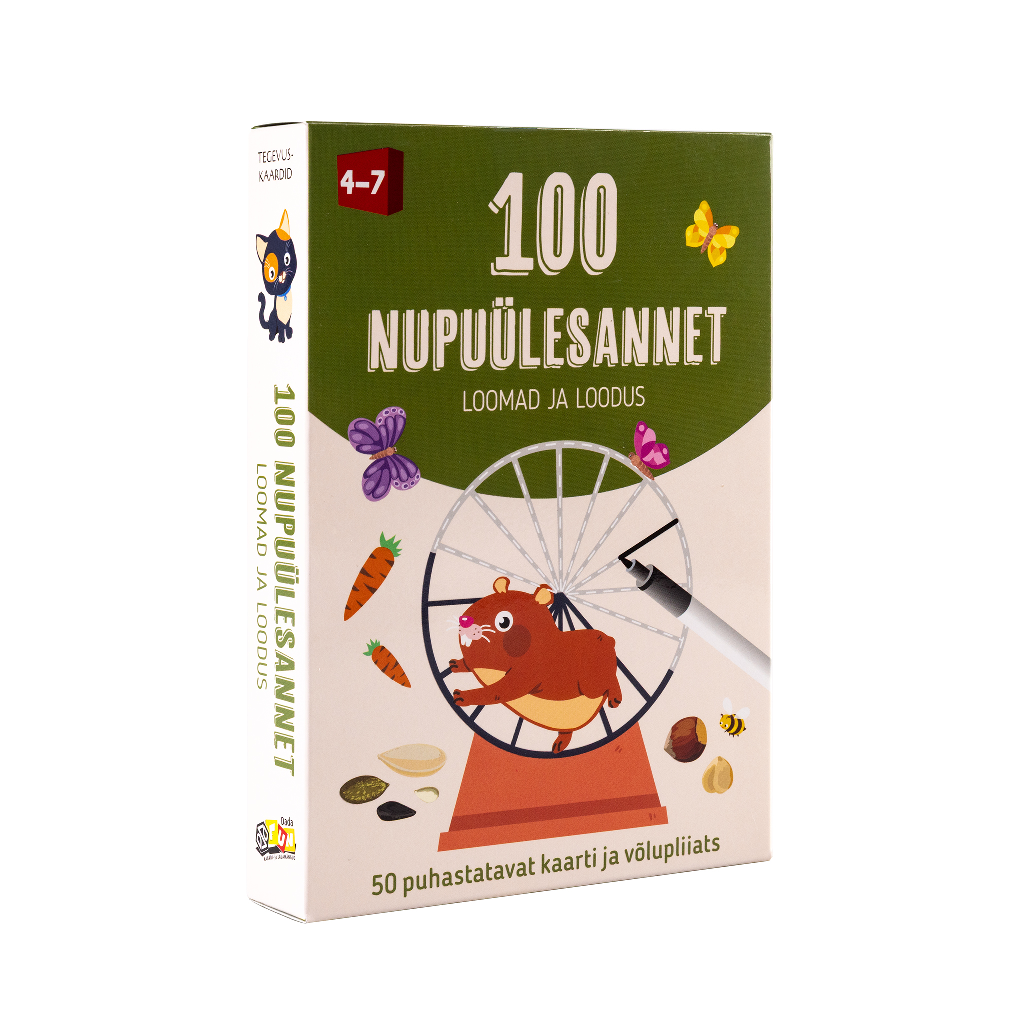Tegevuskaardid Loomad ja Loodus 100 ülesannet