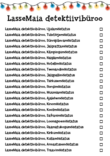 LASSEMAIA DETEKTIIVIBÜROO. TULETÕRJEMÕISTATUS - Martin Widmark