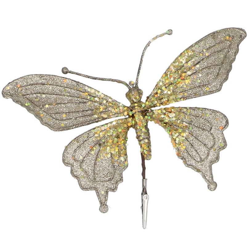 Kaunistus klambriga Gold Butterfly
