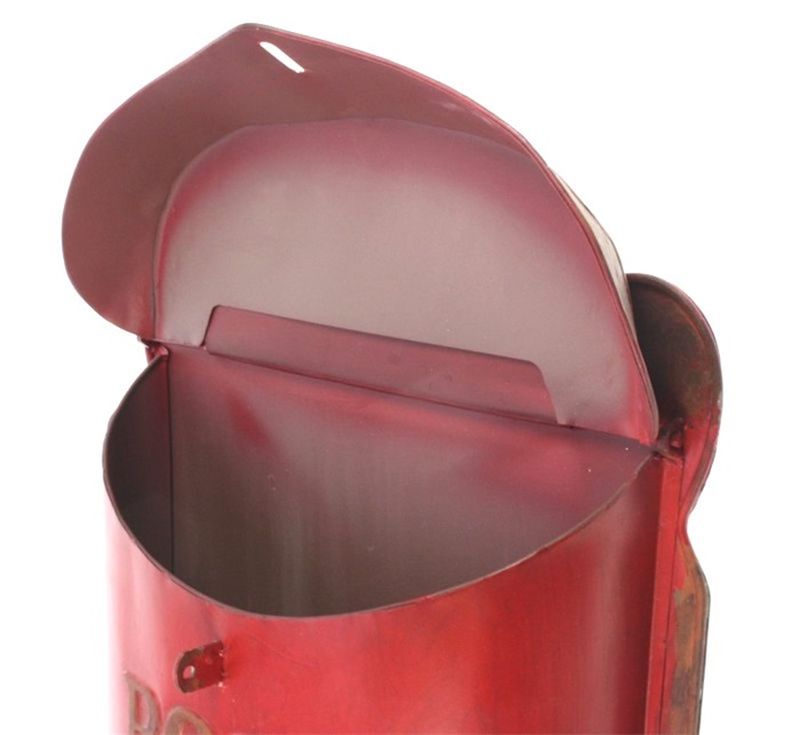 POSTKAST RED METAL, 27,5 X 10 X 39,5CM