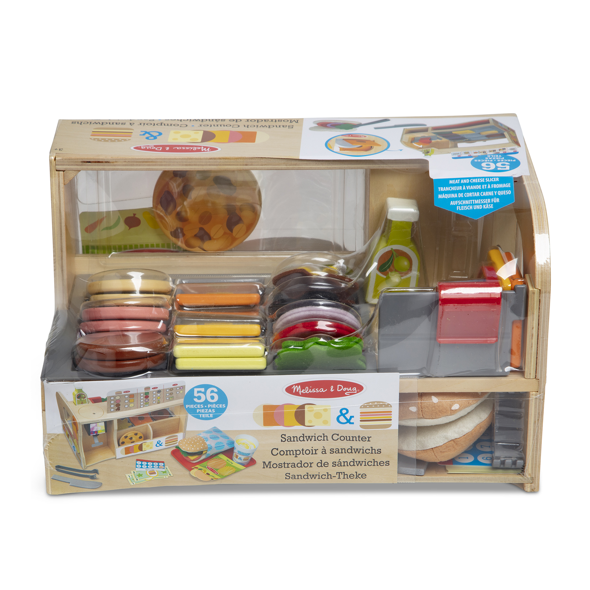 MELISSA & DOUG puidust mängukomplekt viiluta ja kuhja võileivad