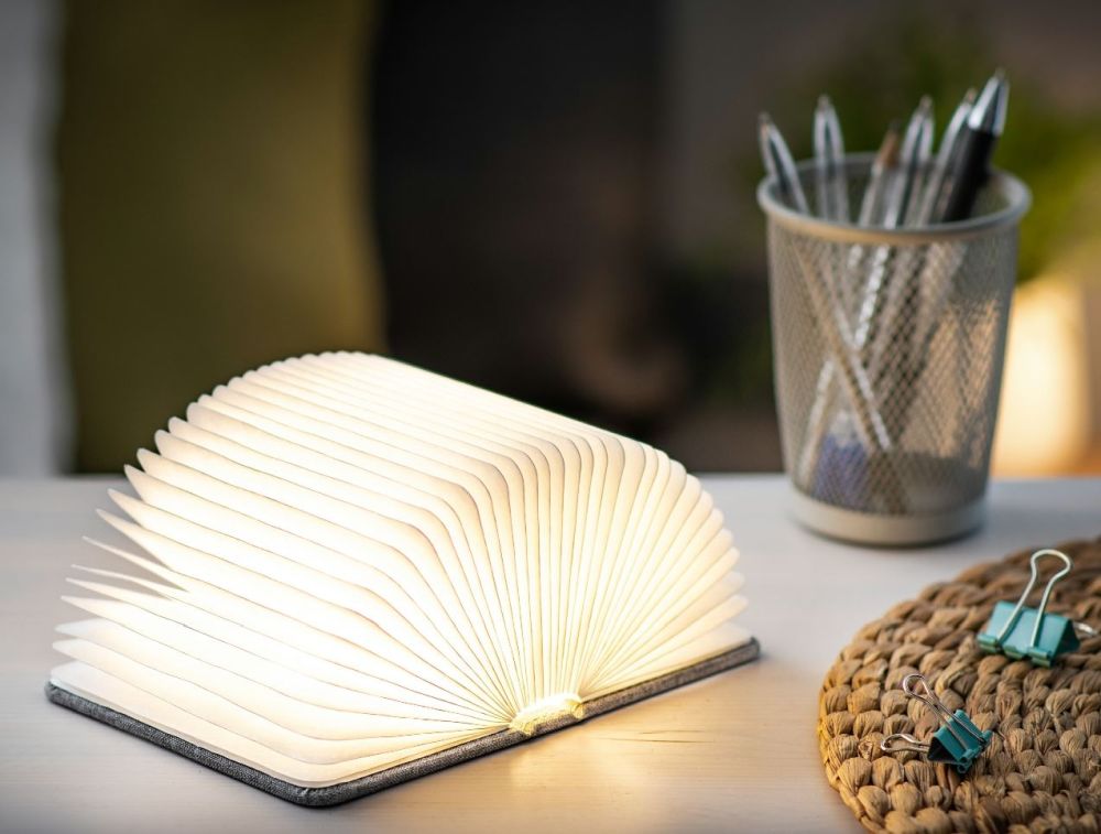 VALGUSTI LED SMART BOOK LIGHT GREY LINEN, MINI