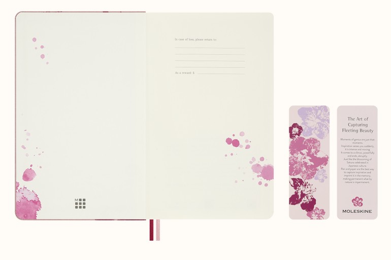 Moleskine 2026-27 18M Weekly Notebook Large Hard Cover, Sakura