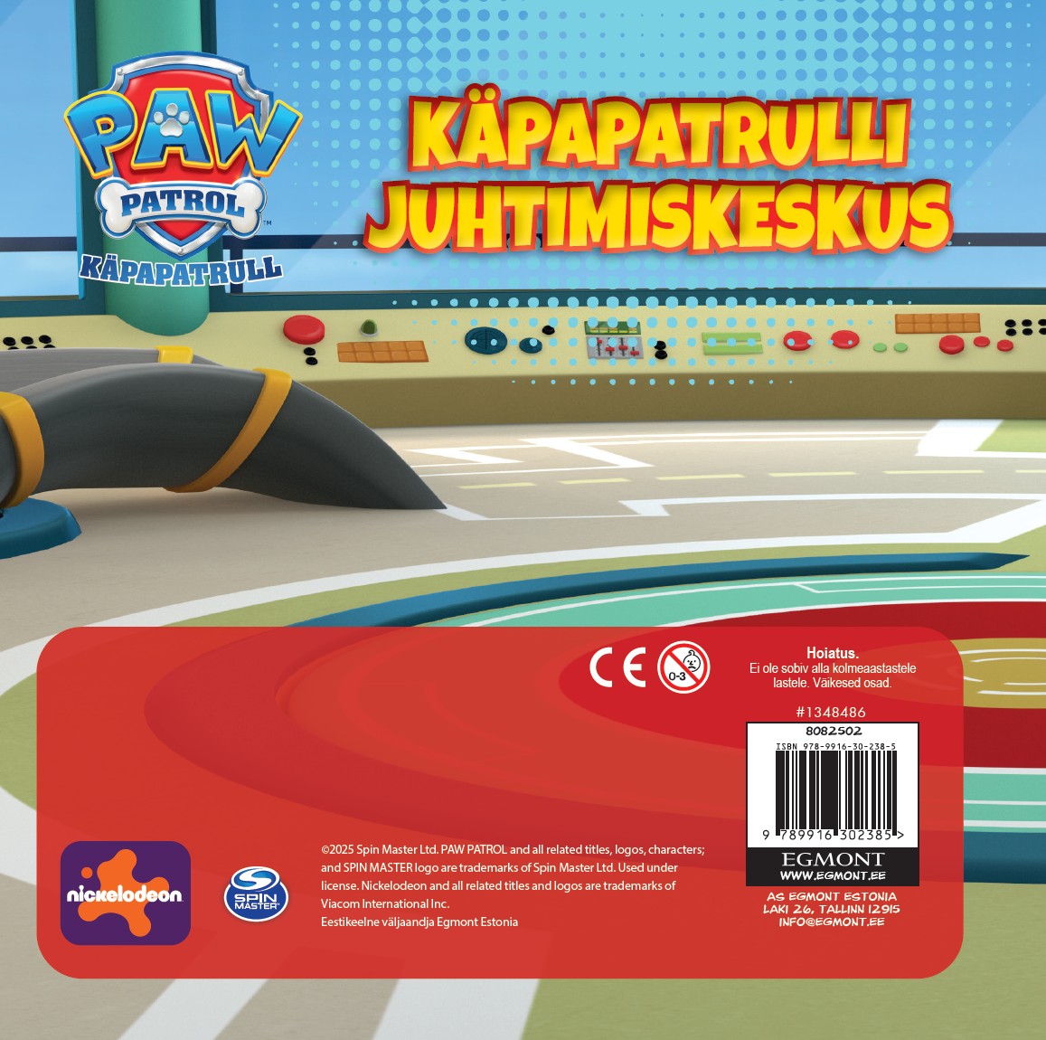 Paw Patrol. Käpapatrulli juhtimiskeskus. Pusleraamat - Nickelodeon 