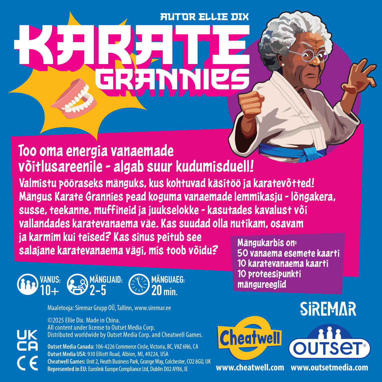 Kaardimäng Karate Grannies