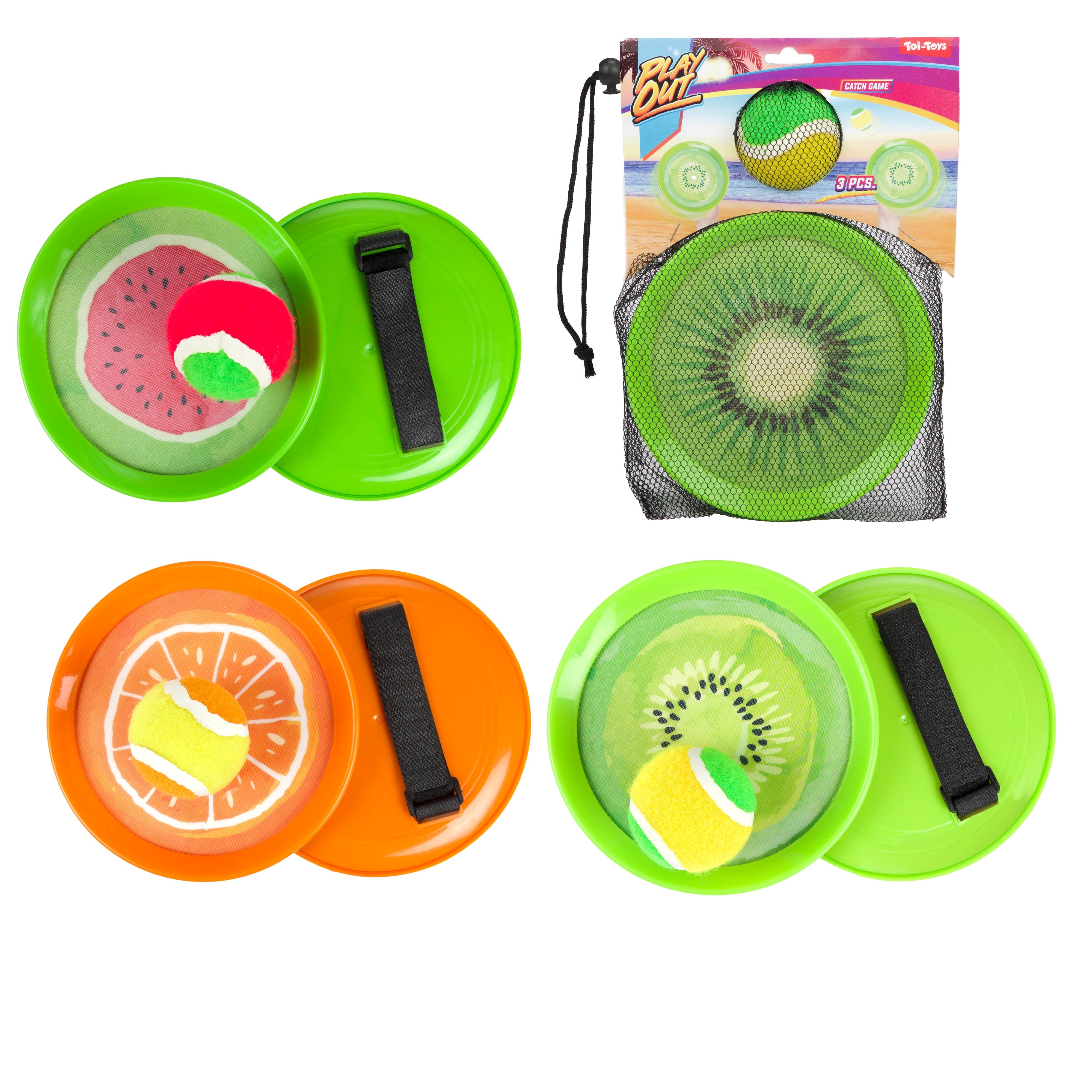 Püüdmismäng takjaspalliga Fruit assortii