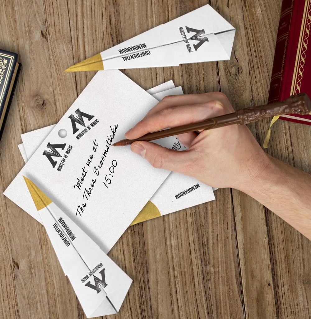 Kirjakomplekt Harry Potter Interdepartmental, 100lehte + pastapliiats