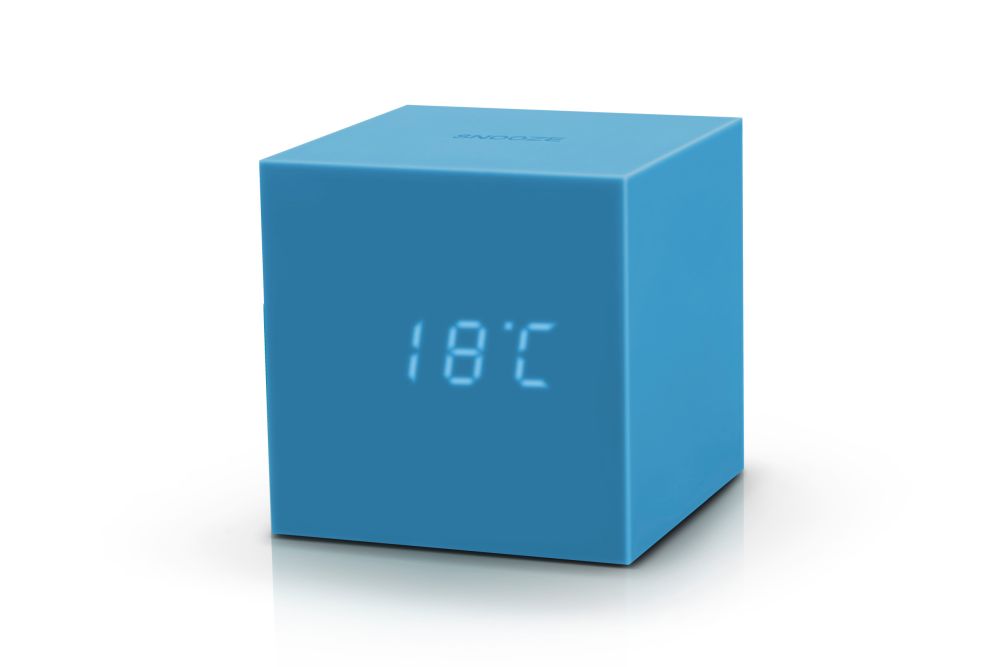 Äratuskell Gravity Cube Skyblue Click Clock