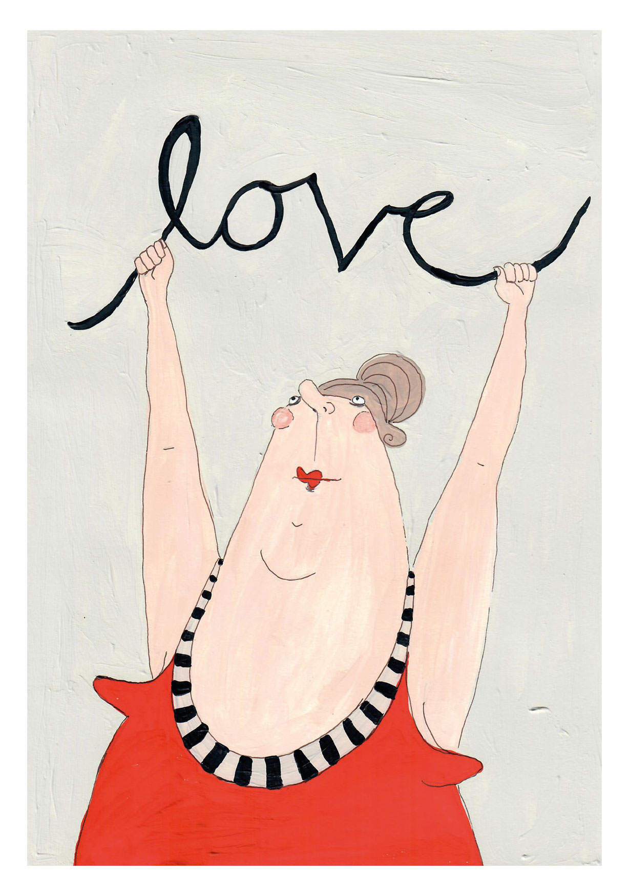Postkaart Kittiekatstudio, love