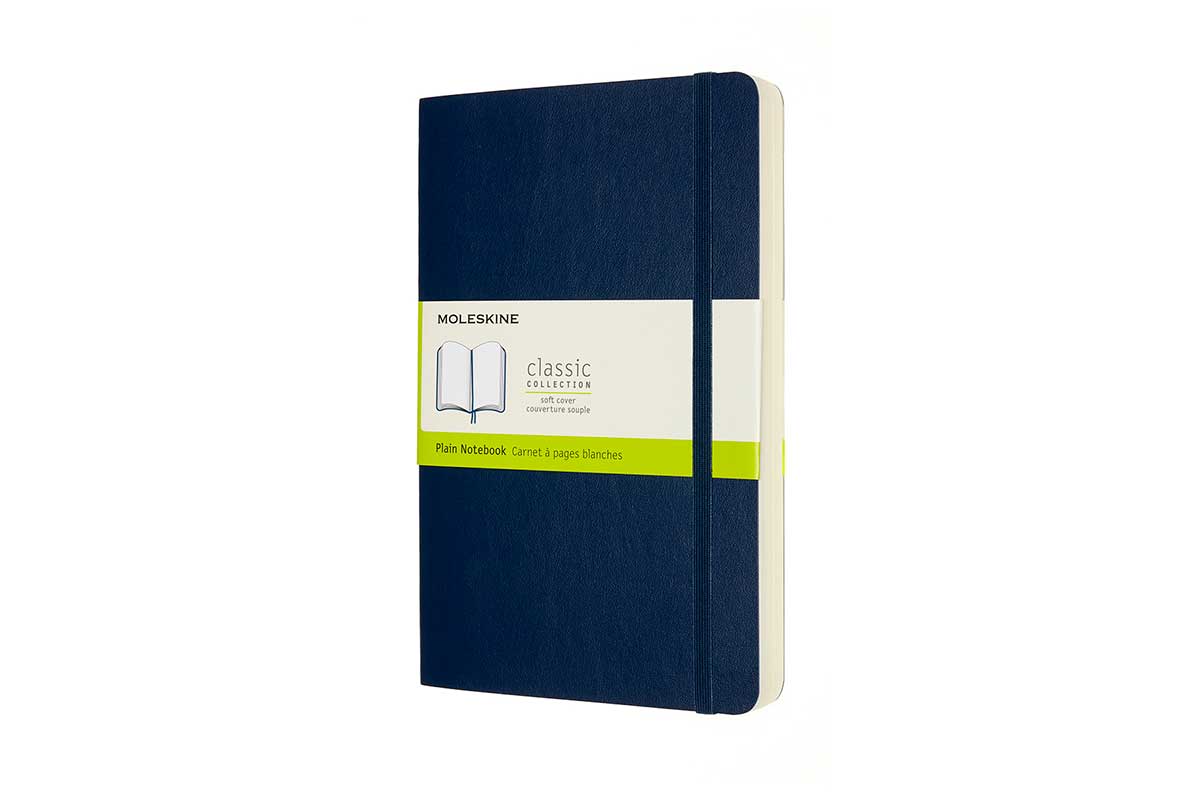 Moleskine Notebook Sap Blue Soft Cover, Expanded