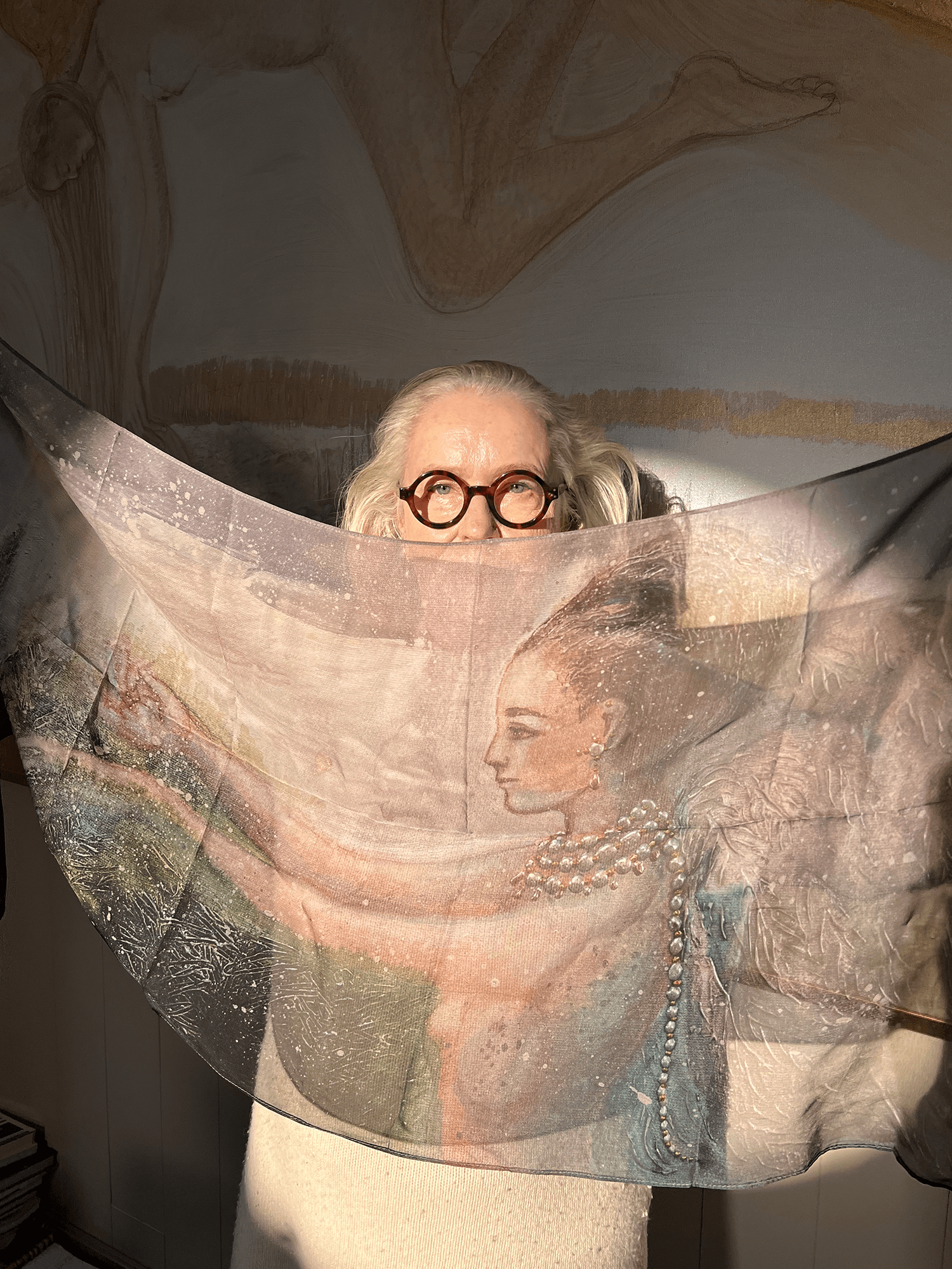 Siidisall Ingel Teeb Lund, Epp Maria Kokamägi, 50x180cm