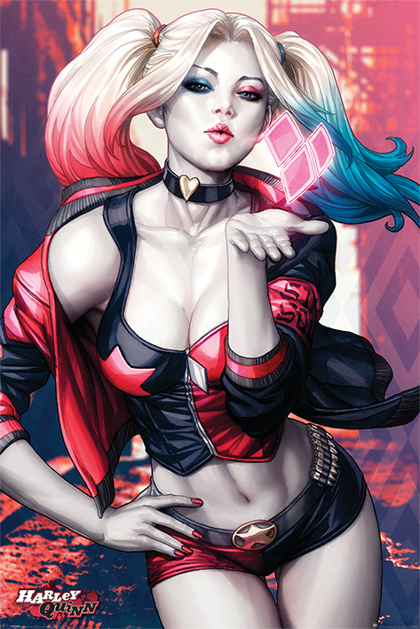 POSTER BATMAN (HARLEY QUINN KISS), MAXI
