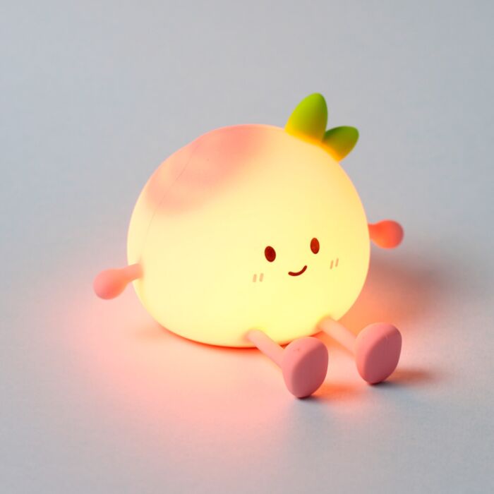 Öölamp ja telefonialus LED Foodiemals Peach