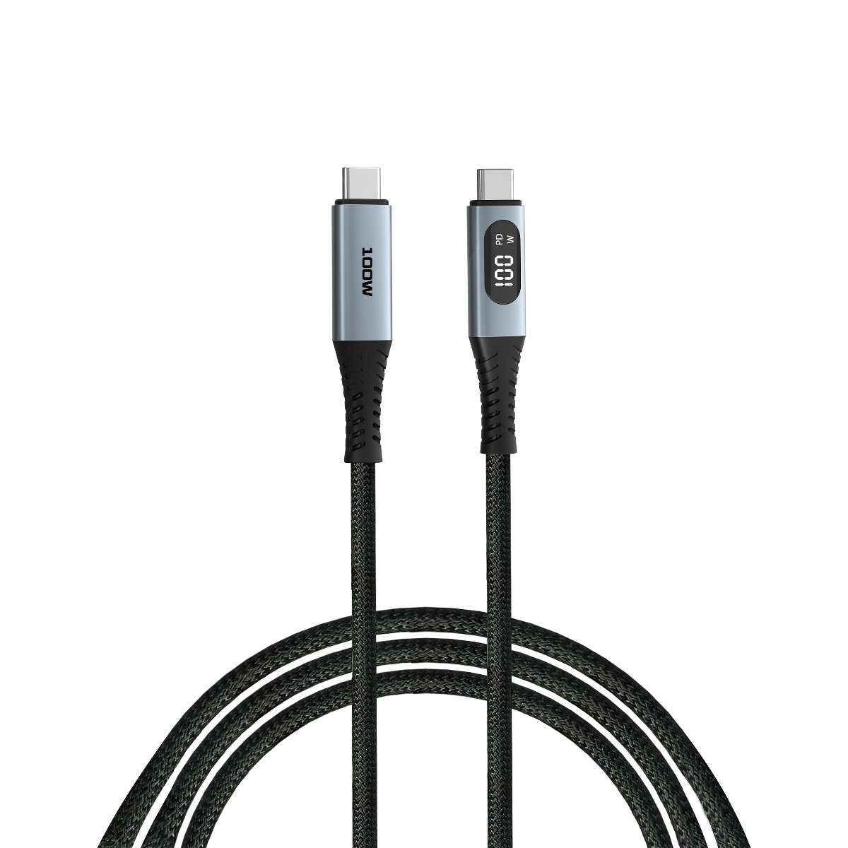 USB-kaabel USB-C USB-C 1.2m Verbatim Sync & Charge Cable with Power Display, Must (PD3.0 ja QC3.0, laadimine kuni 100W, kiirus kuni 480Mbps)