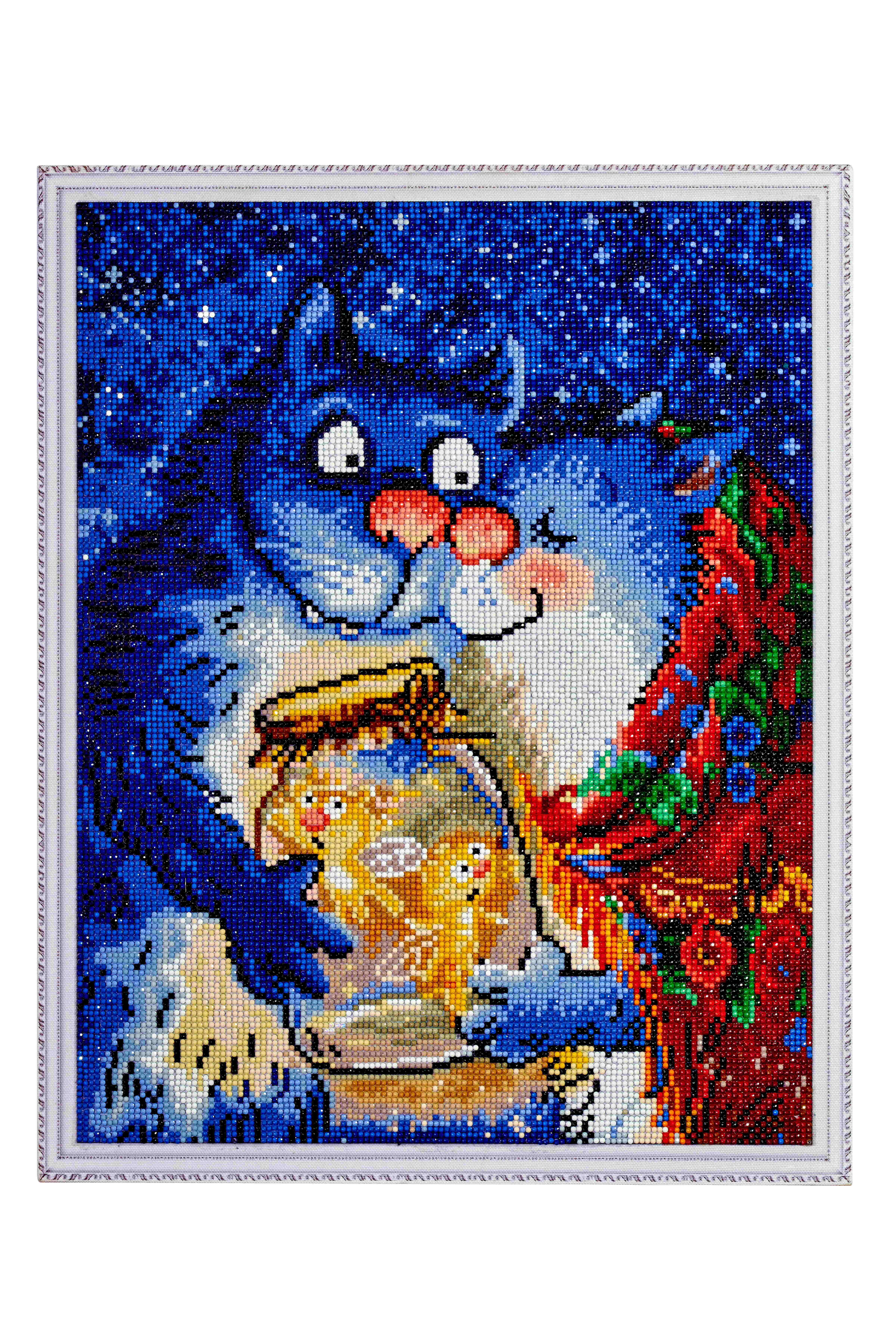 TEEMANTMAAL CATS - ROMANCE WITH FIREFLIES 40X50CM