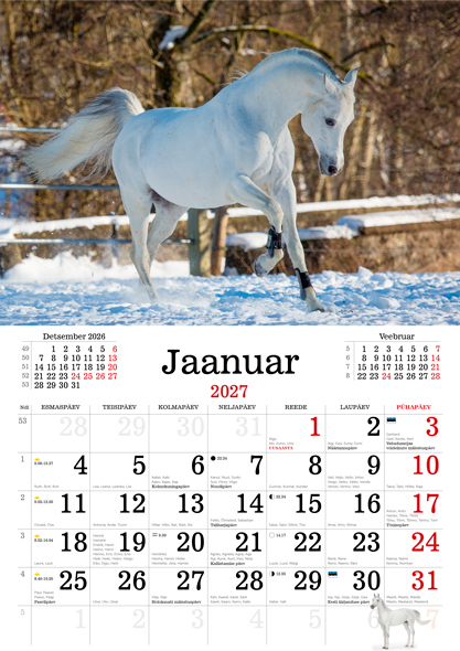 Kuma suur hobusekalender 2027