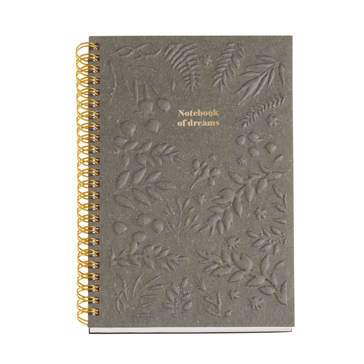 Kaustik A5 80l jooneline, spiraal Engraved British Bloom Miquelrius