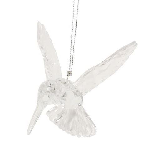 Rippuv kaunistus Acrylic Hummingbird, Clear