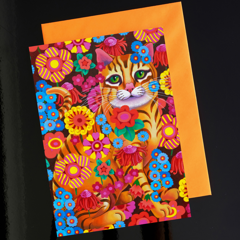 Õnnitluskaart Tabby cat