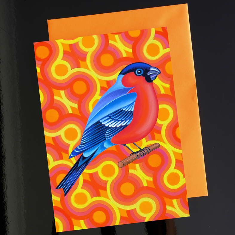 Õnnitluskaart Bullfinch