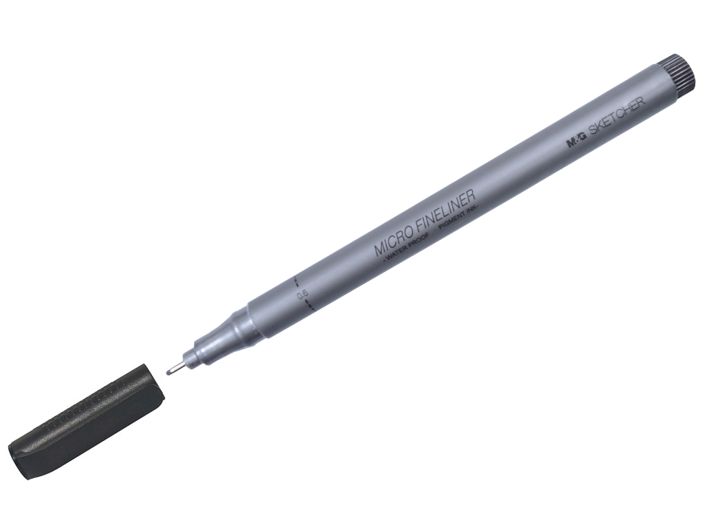 Tintpliiats fineliner M&G Sketcher 0.6 must