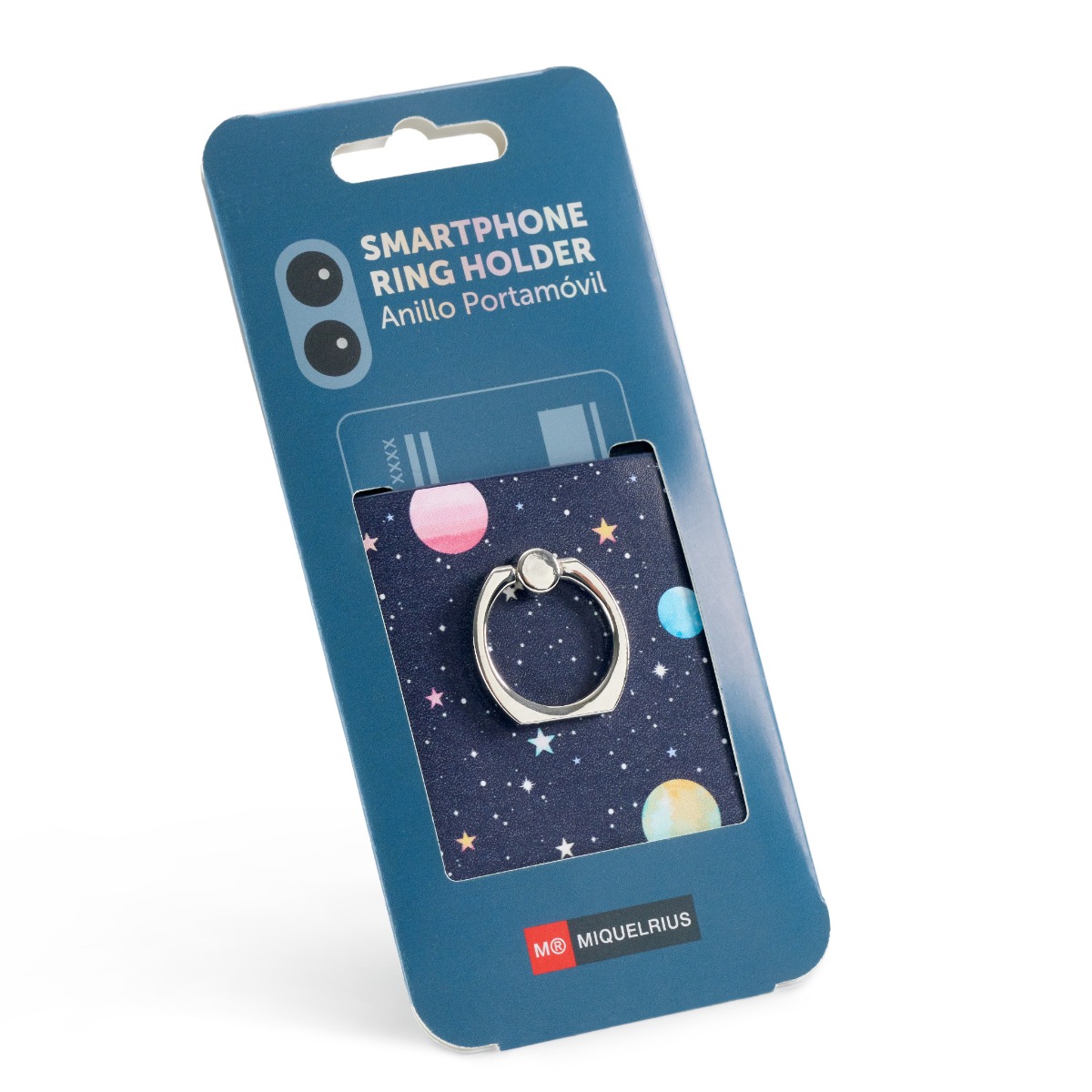 Telefonihoidik rõnga ja kaarditaskuga galaxy, Miquelrius