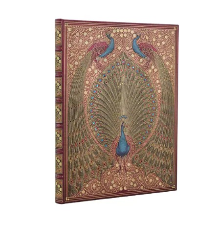 Paperblanks kalendermärkmik 2026-27 18M Ultra Vertical, Hafiz’s Peacocks