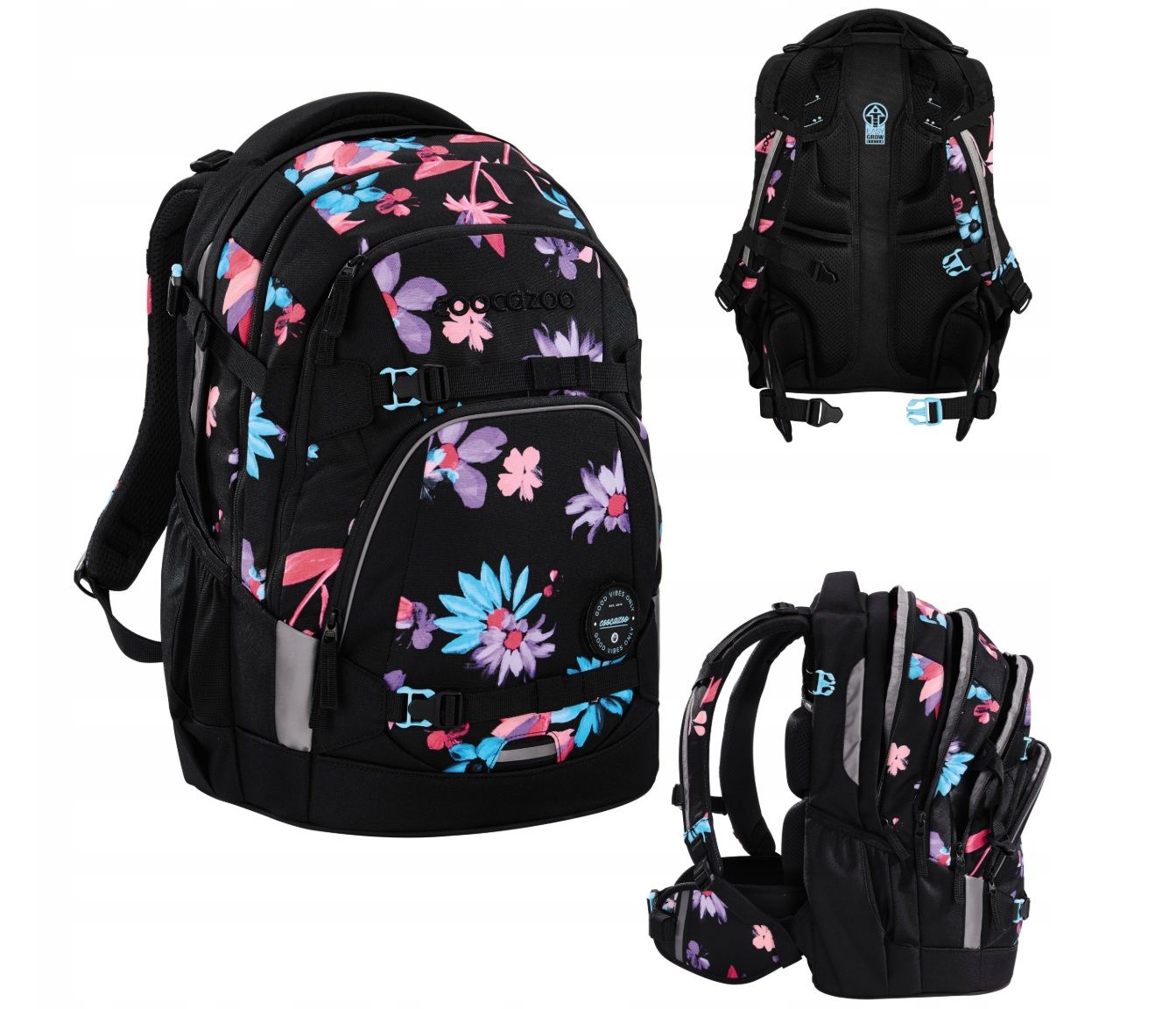 Koolikott Coocazoo Mate Floral Artnight, 30l, 1250g
