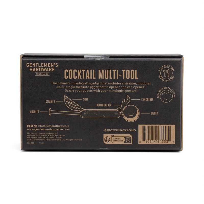 Gentlemen's Hardware multitööriist Cocktail, 6-in-1