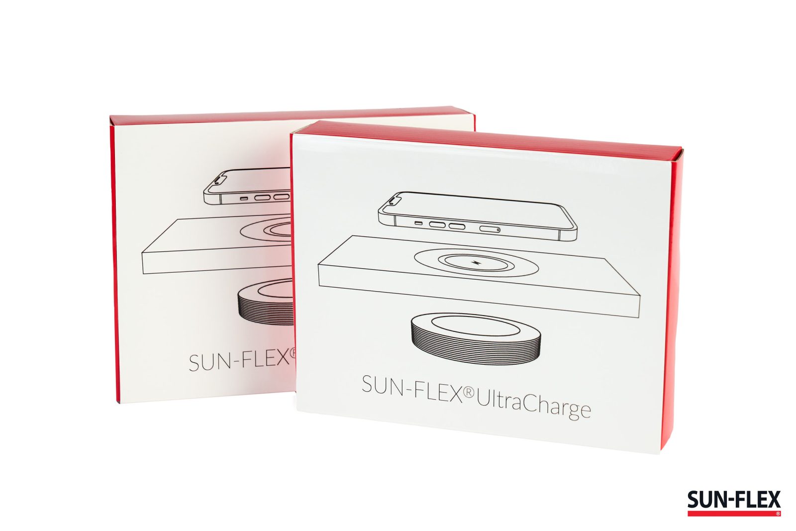 Juhtmevaba laadija Sunflex Ultra Charge 10W, laadimine läbi 12-30mm lauaplaadi
