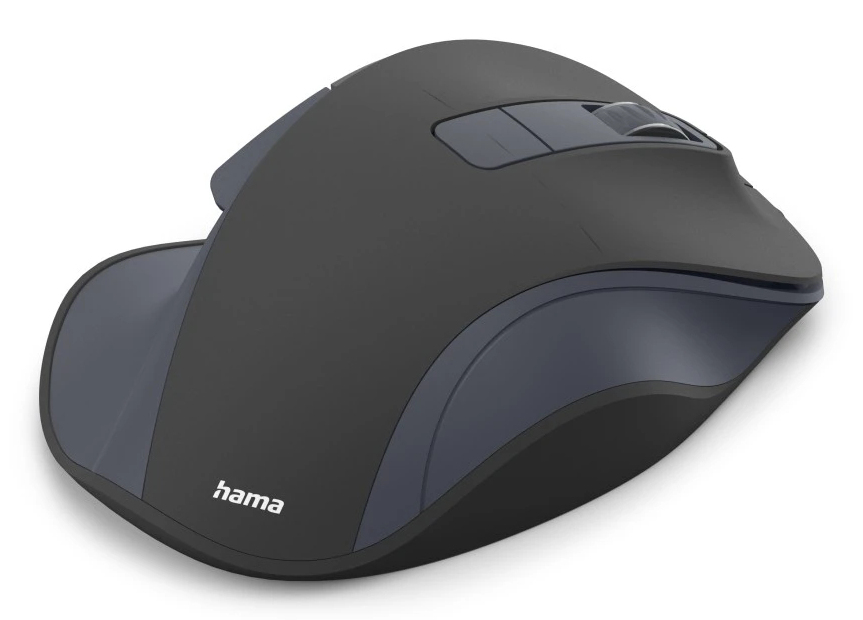 Hiir Hama WM-500 6-nupuga juhtmevaba, 800-1600dpi, must, Wireless 2.4GHz, Li-ion aku, USB-C