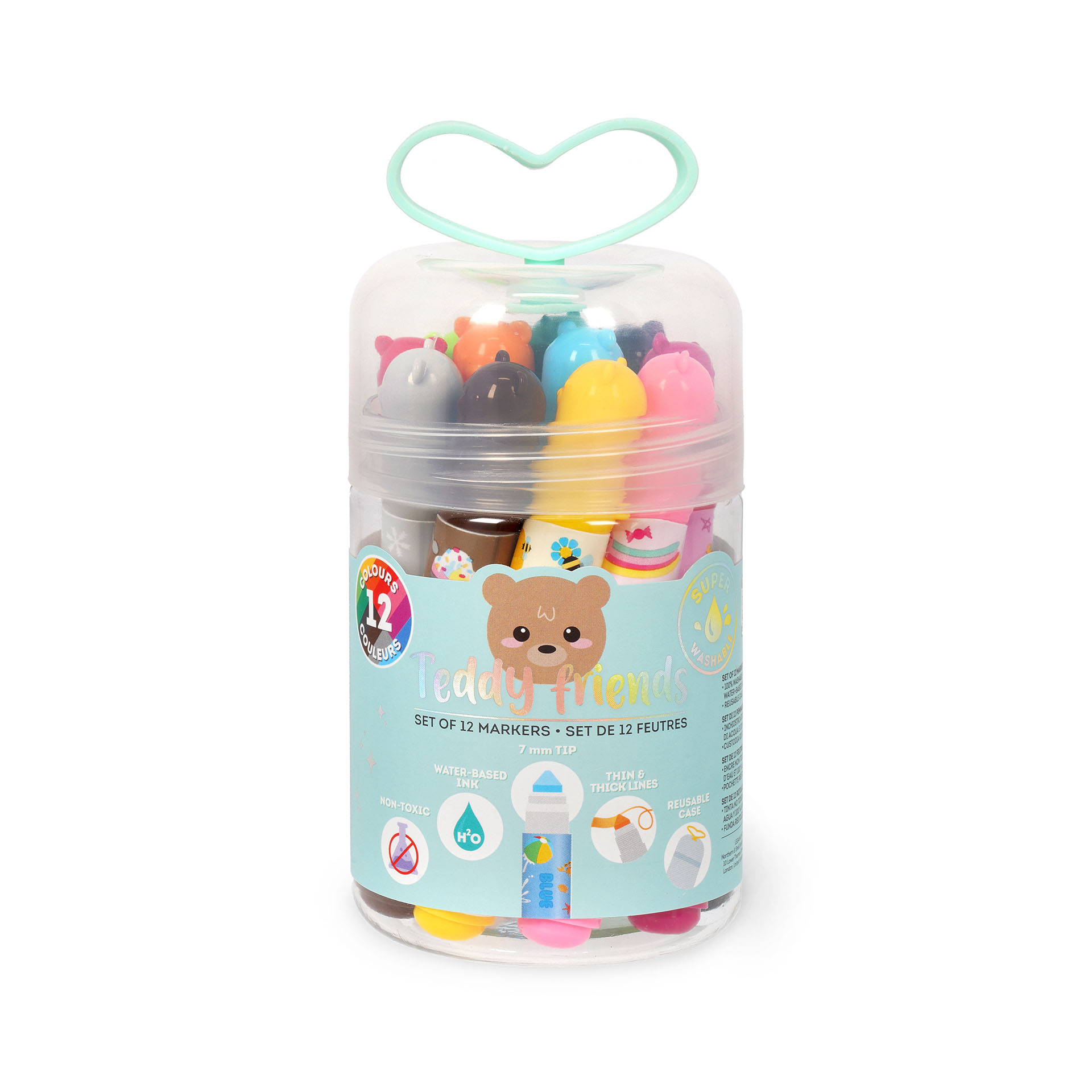 LEGAMI viltpliiatsid purgis 12tk Teddy Friends