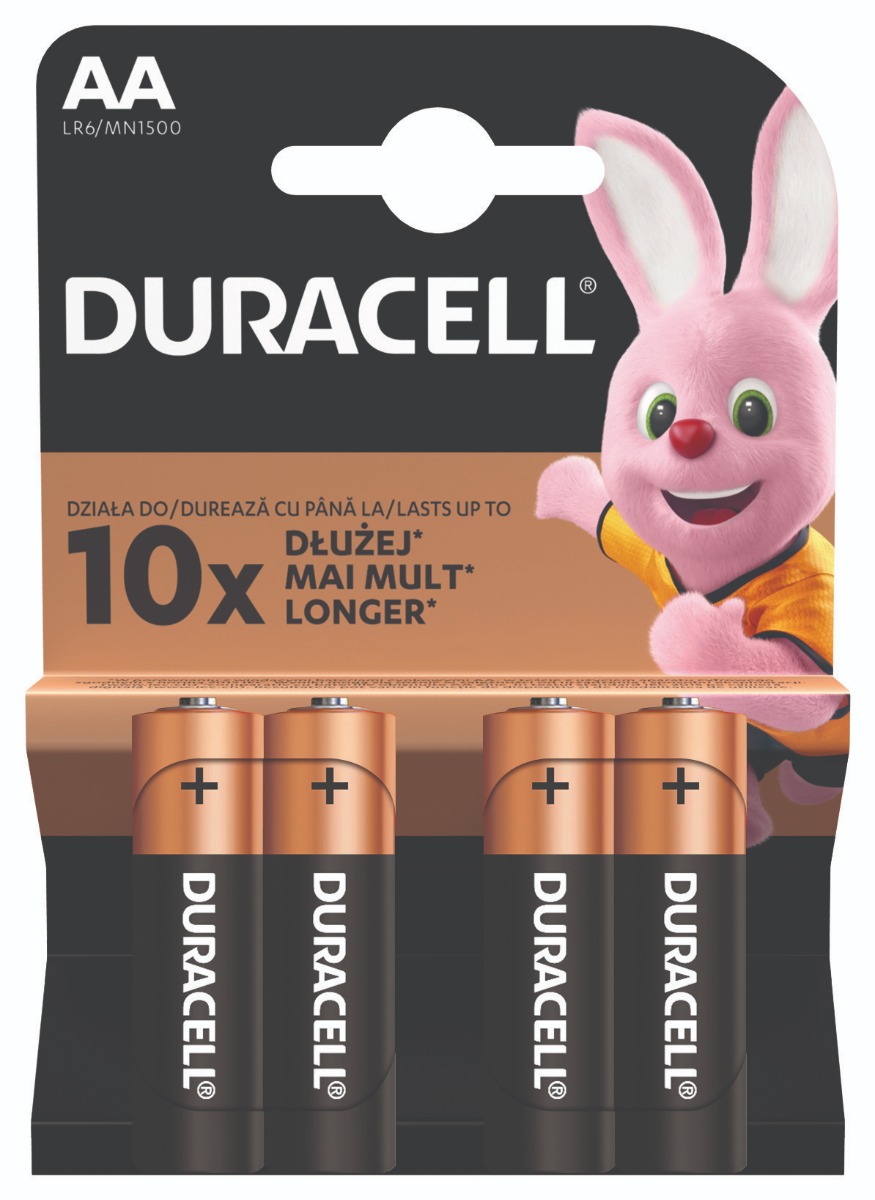 Patareid Duracell MN1500/4 Basic AA LR6 1,5V Alkaline, 1 pakk (pakis 4tk)