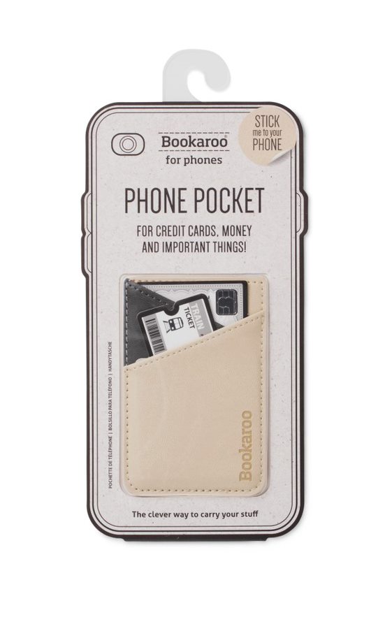 Nutitelefoni kaarditasku Bookaroo, cream