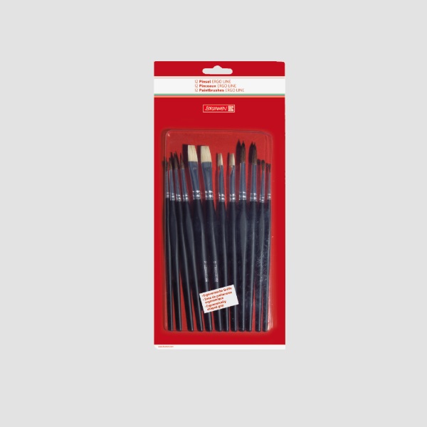 PINTSLITE KOMPLEKT ERGOLINE 12 TK. (ÜMAR 2X2, 4, 6 JA 10; LAPIK 2X8 JA 12) BRUNNEN