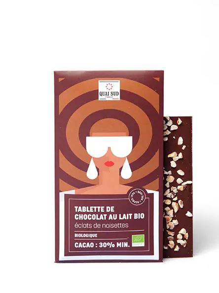 Quai sud piimšokolaad Hazelnut Chips, 70g