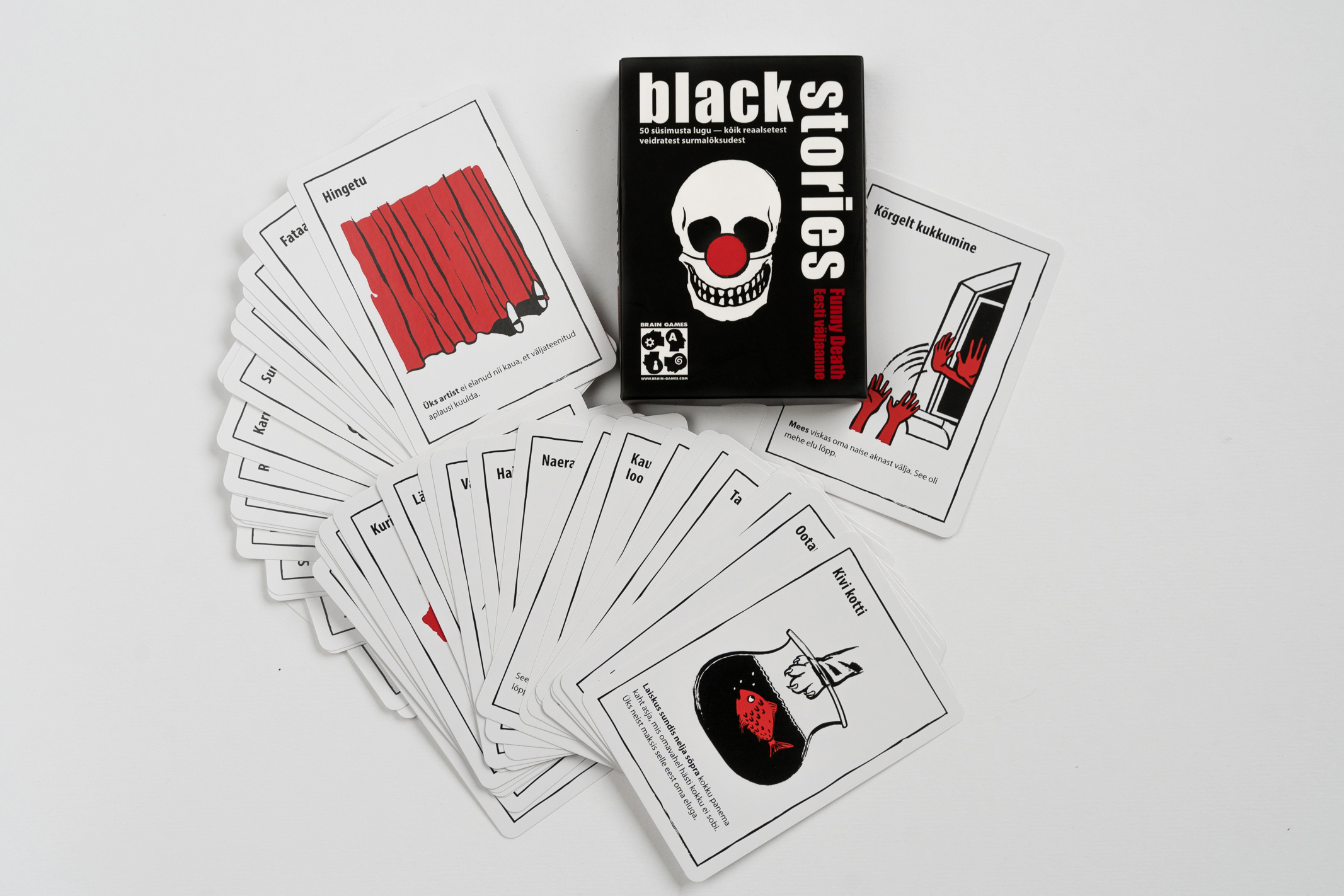 KAARDIMÄNG BLACK STORIES FUNNY DEATH