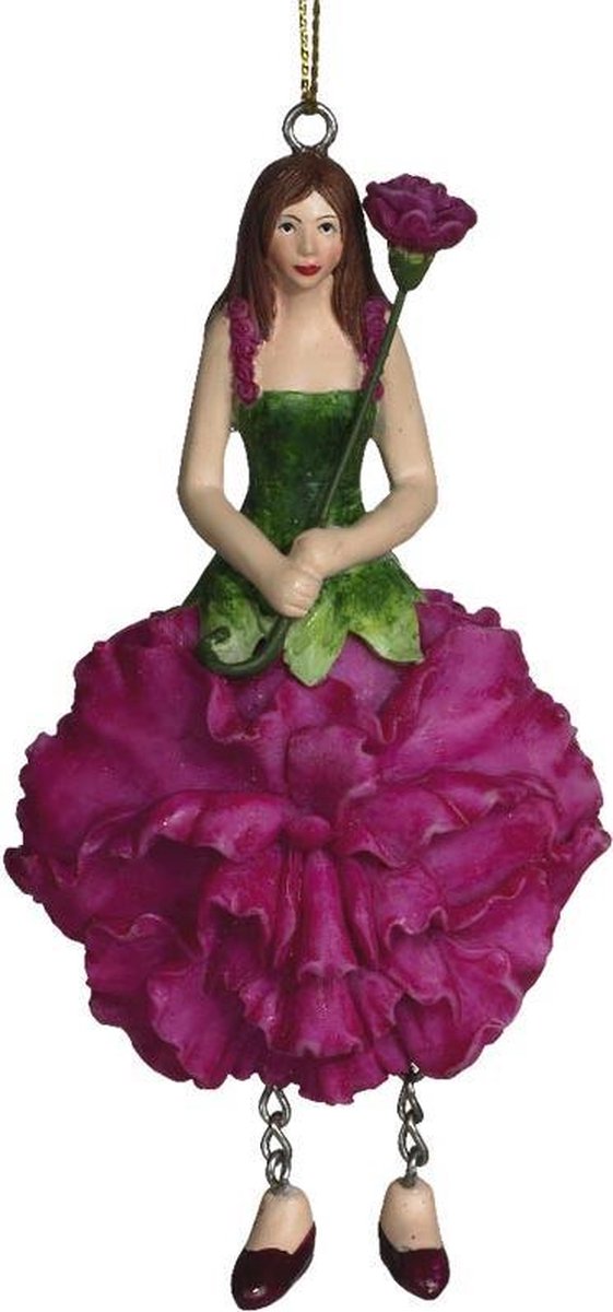 Rippuv kaunistus Flower Girl Carnation, 12cm