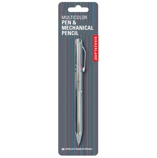 3-värviline pastapliiats + mehaaniline pliiats 2-in-1