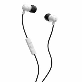 KÕRVAKLAPP+MIKROFON SKULLCANDY JIB WITH MIC HEADSET WHITE/BLACK VALGE/MUST IN-EAR 3,5MM 4-PIN