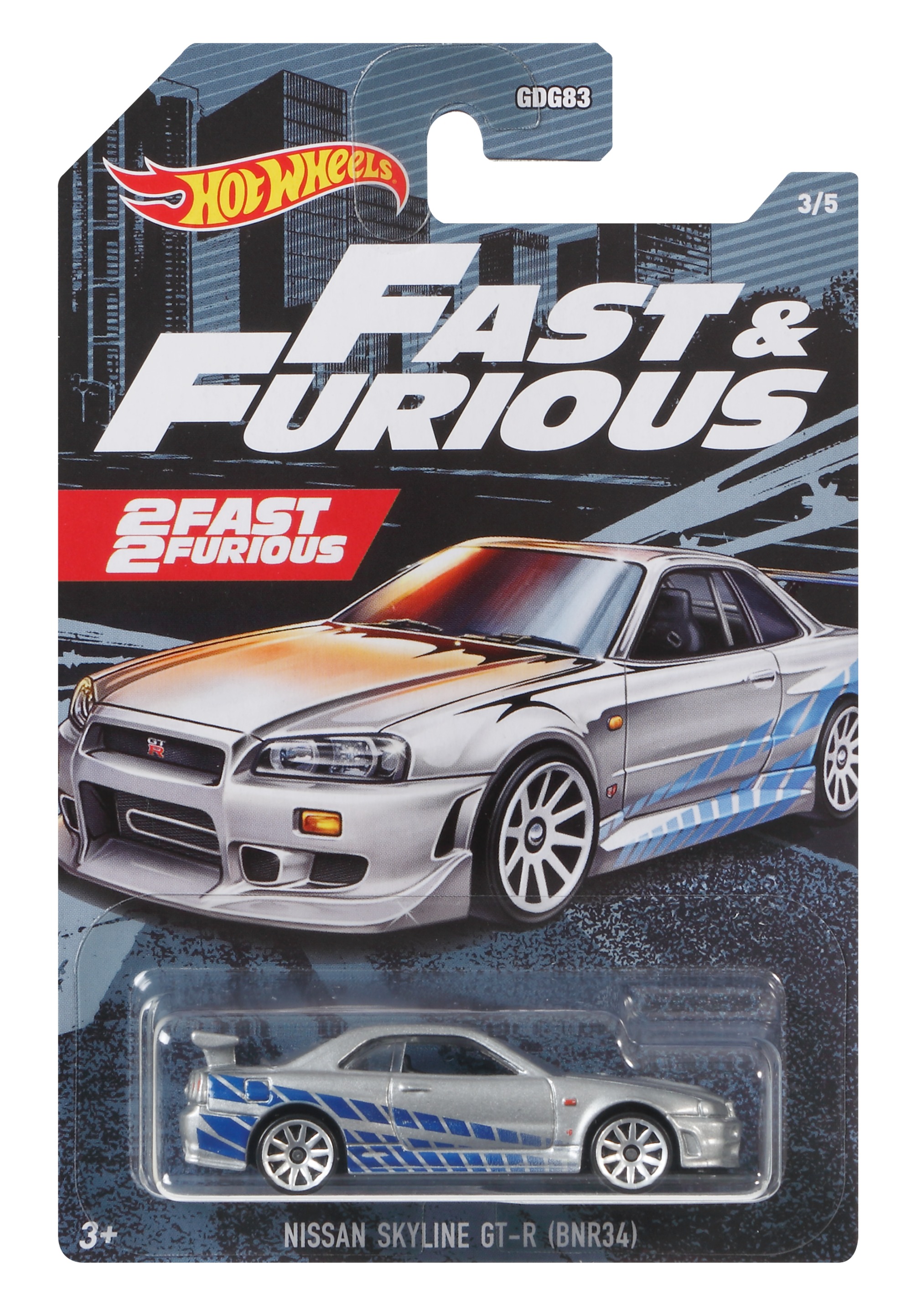 MÄNGUASI HOT WHEELS FAST & FURIOUS, 1TK, ASSORTII