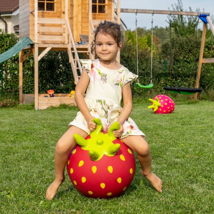HÜPPEPALL JUMPY FRUITS, PUNANE MAASIKAS