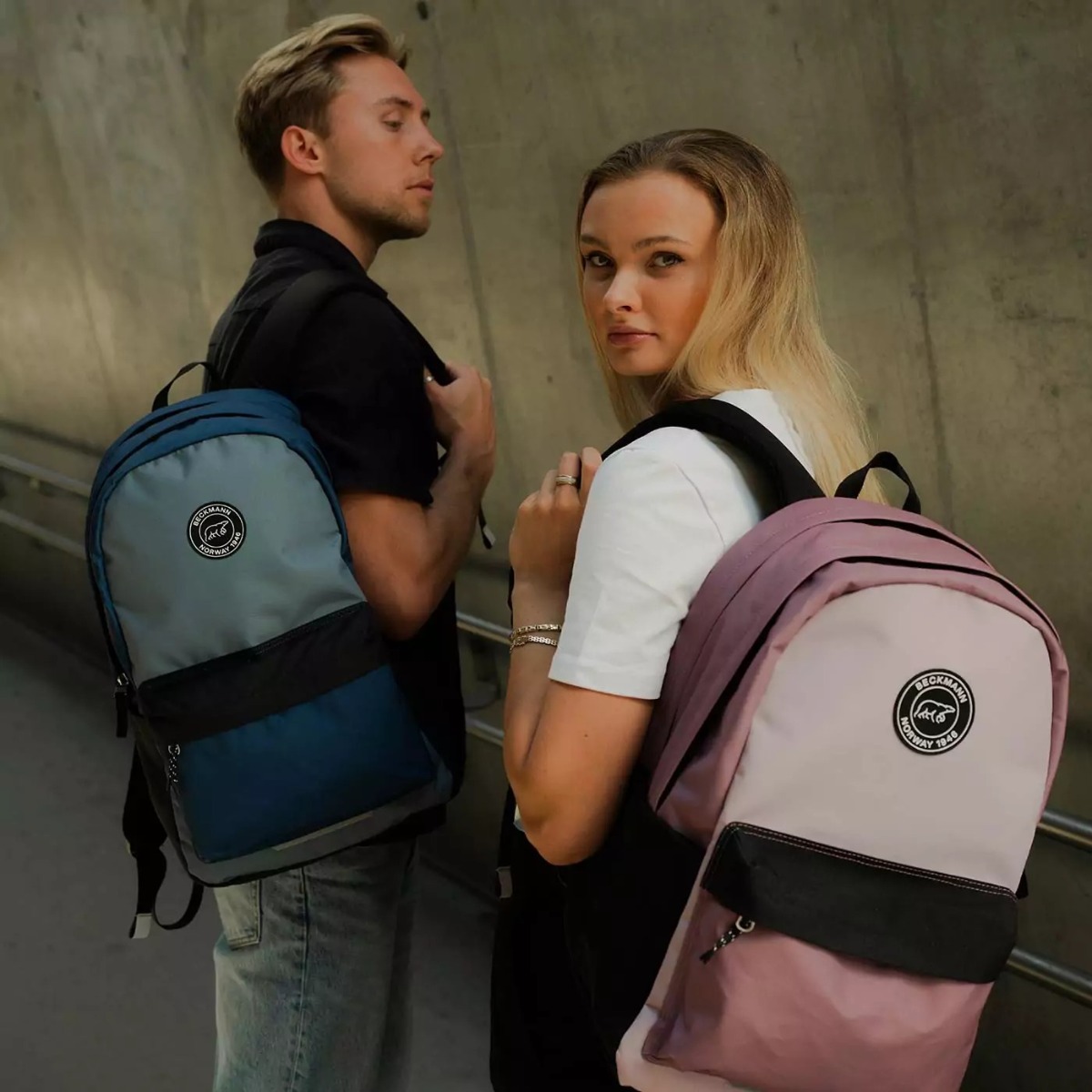 Seljakott Beckmann City Pink Colorblock, maht 30l