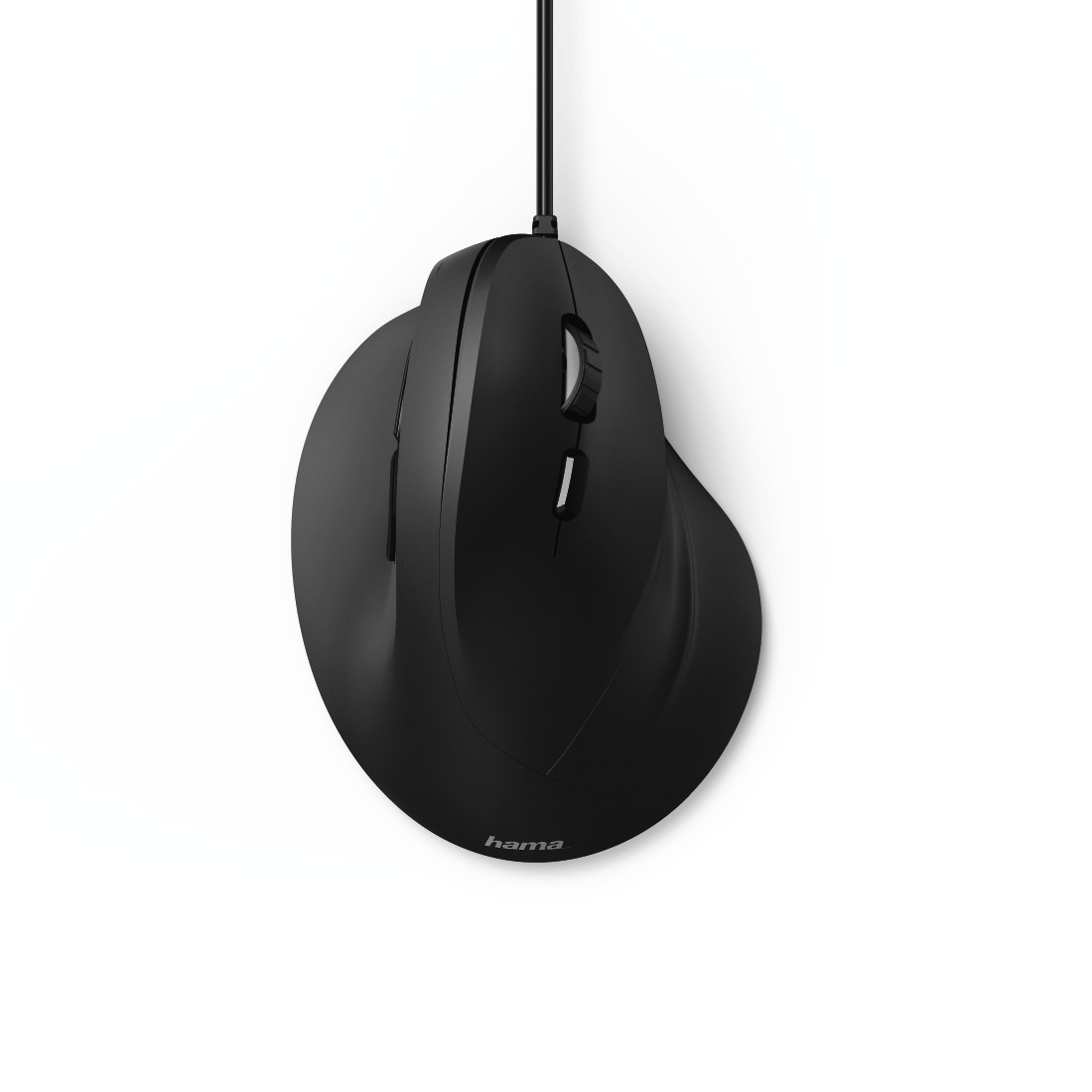 Hiir Hama EMC-500 Vertical Ergonomic Mouse, USB-kaabel, 6 Buttons, black/must ergonoomiline vertikaa