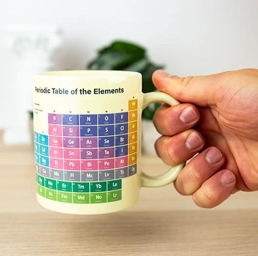 Kruus värvimuutev Heat Reveal Periodic Table