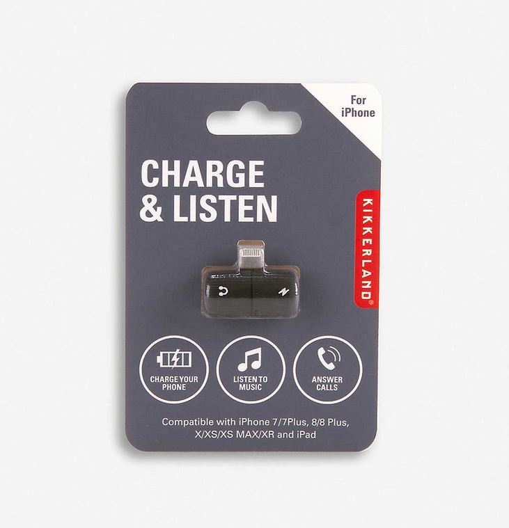 Nutitelefoni (iPhone) adapter Charge & Listen