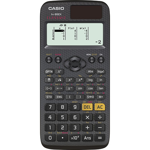 Koolikalkulaator Casio FX-85EX ClassWiz - naturaalne mitmerealine maatriksekraan, 274 funktsiooni, L