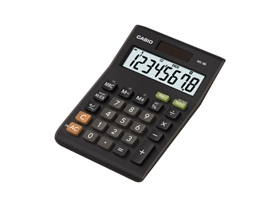 Lauakalkulaator Casio MS-8F - 8 numbriline suur ekraan, tava- ja päikesepatarei, 147x103x29mm, tax, Casio loogika